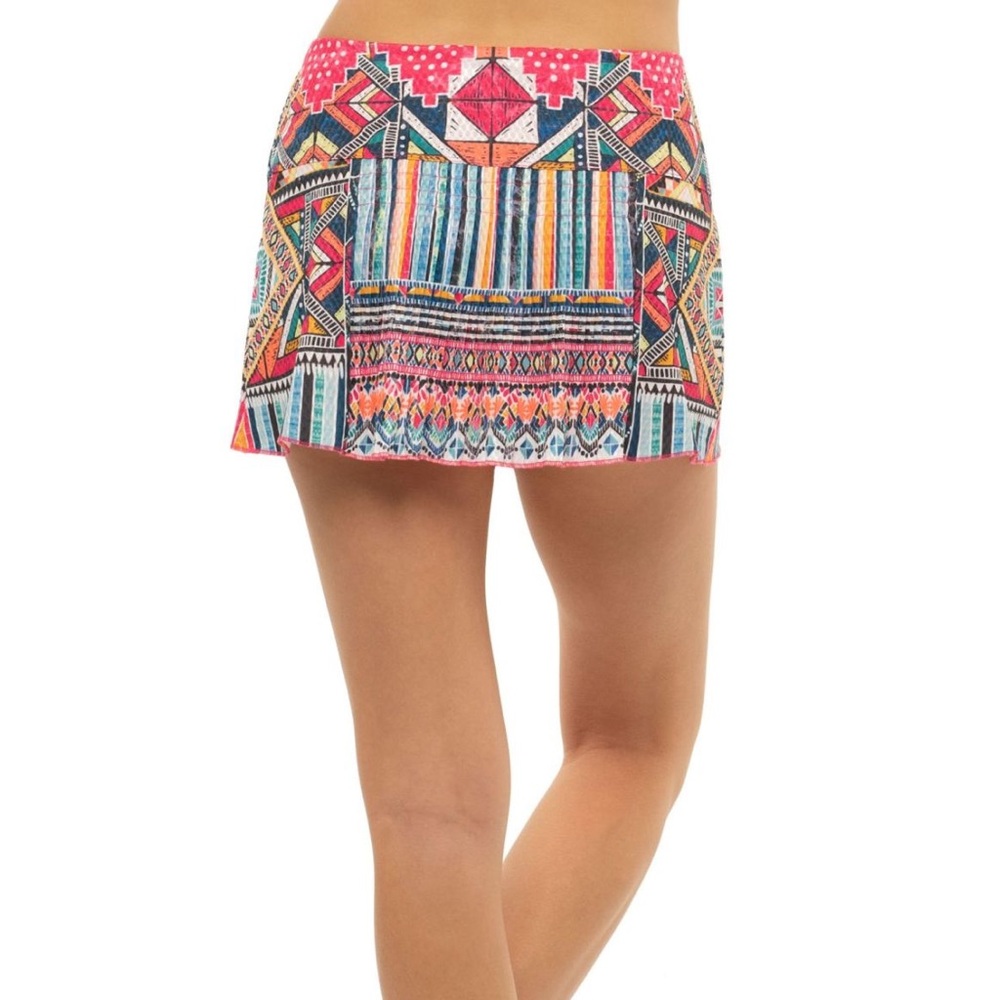 LUCKY IN LOVE Pretty in Ink Around The Block Pleated Skort - Picture 8 of 15